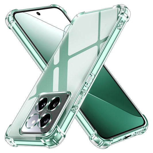 Hoes voor Xiaomi 14 Pro, Techsuit, Schokbestendig Clear, Transparant