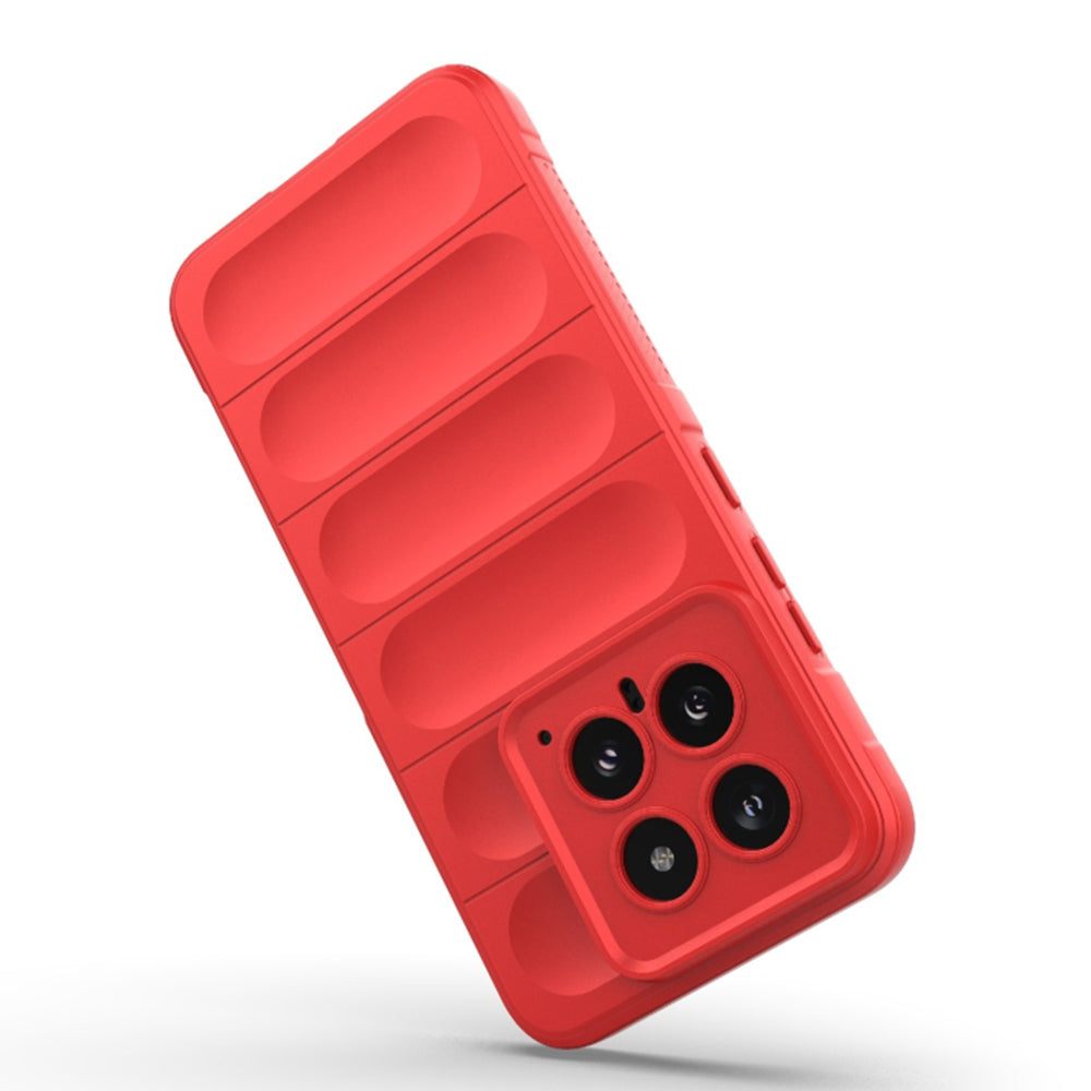 Hoes voor Xiaomi 14, Techsuit, Magic Shield, Kersenrood