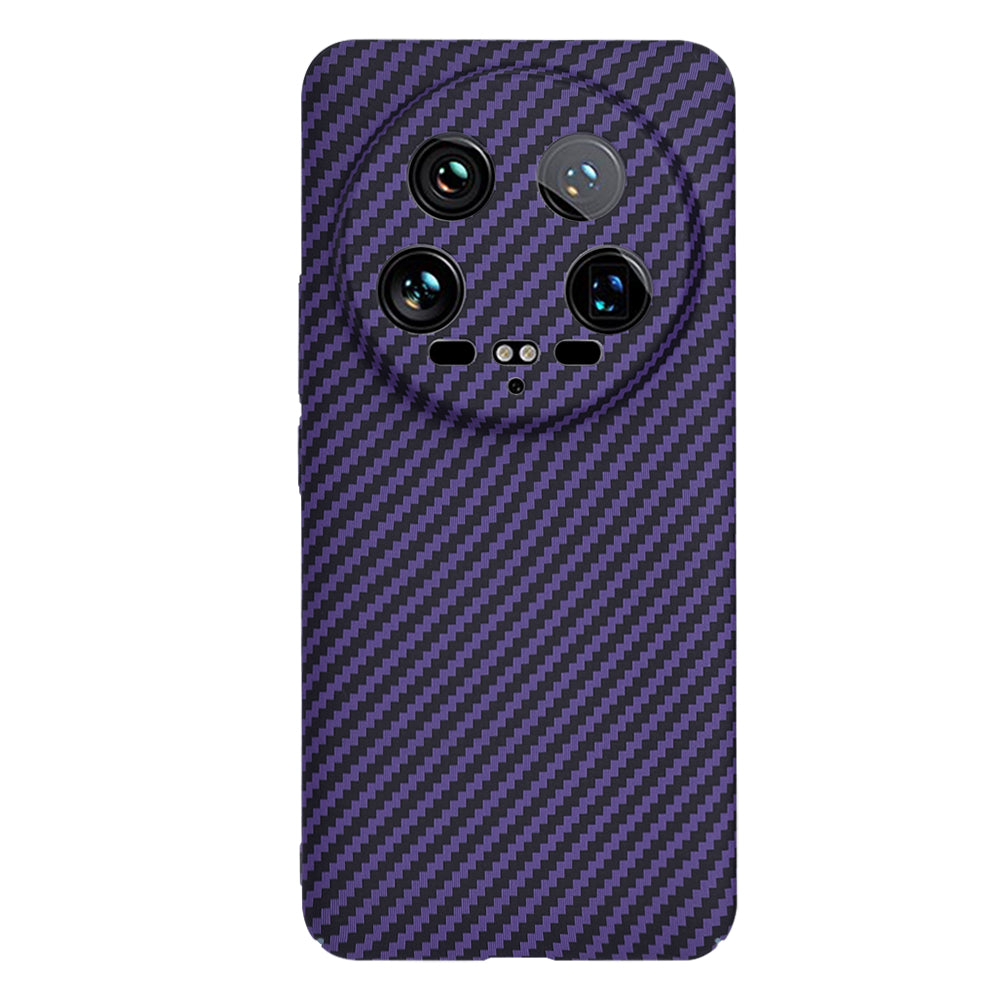 Hülle für Xiaomi 14 Ultra, Techsuit, Carbonite FiberShell, Lila