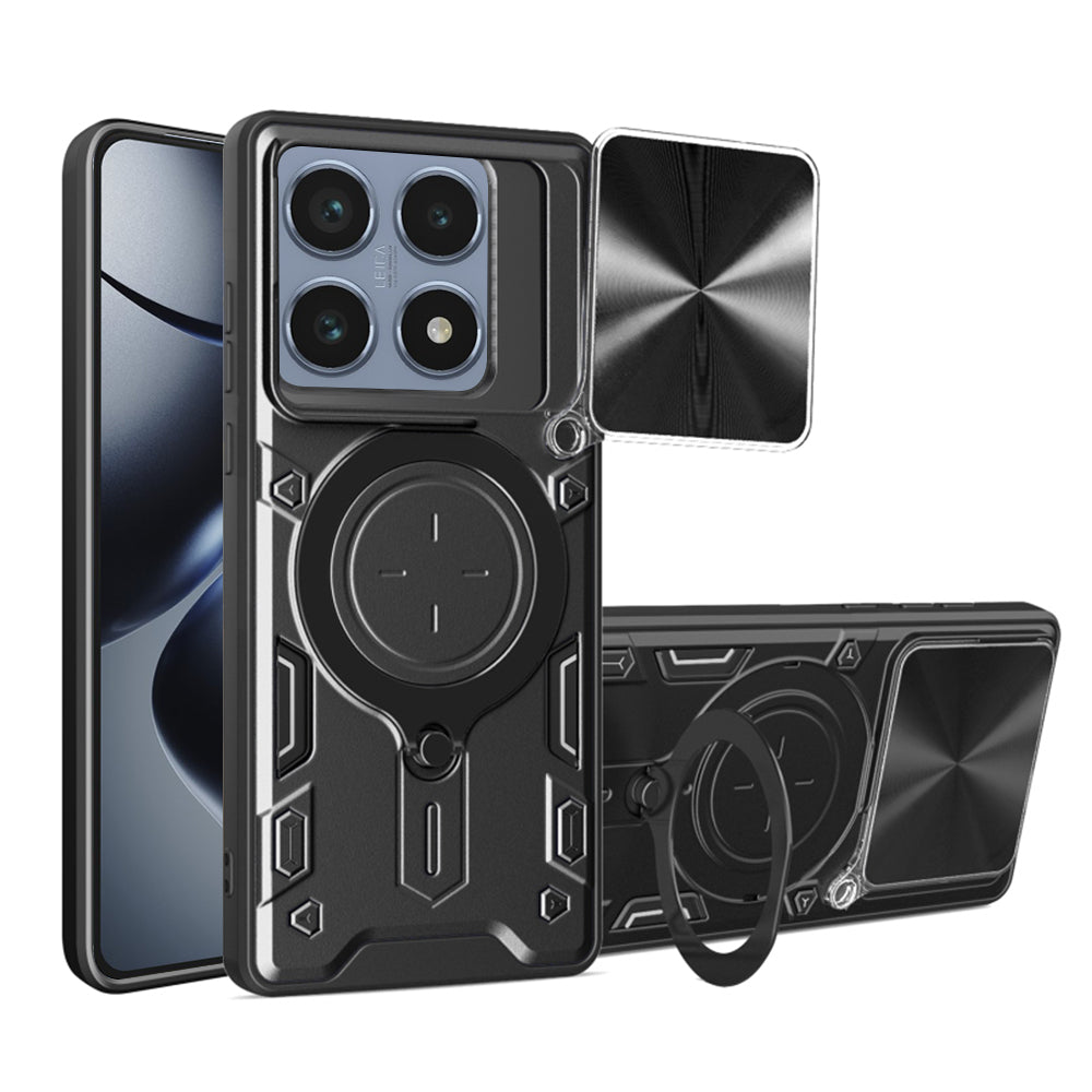 Hoes voor Xiaomi 14T Pro, Techsuit, CamGuard Pro, Zwart