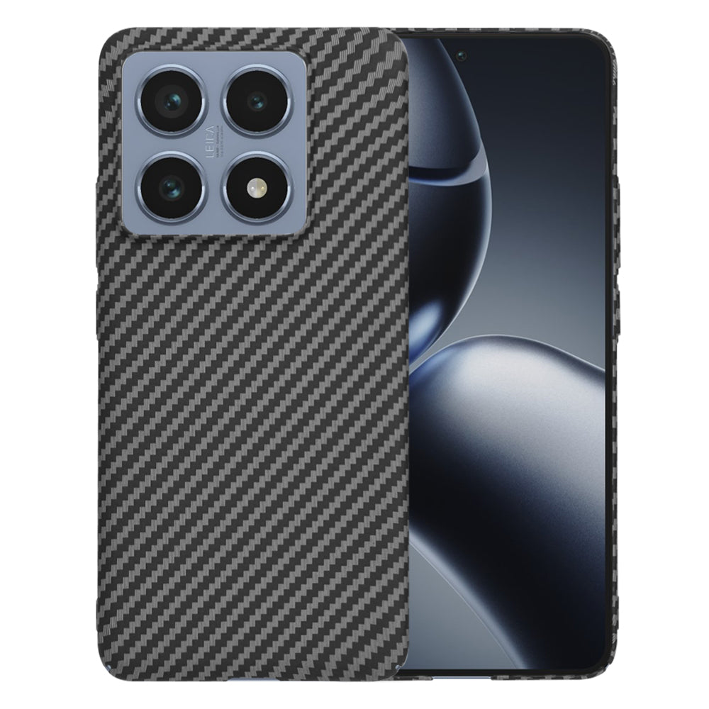 Hülle für Xiaomi 14T Pro, Techsuit, Carbonite FiberShell, Schwarz