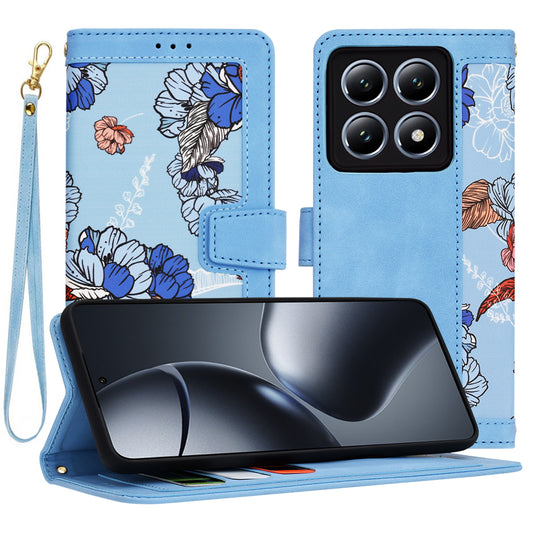Hoesje voor Xiaomi 14T Pro, Techsuit, FlipCraft, Blauw