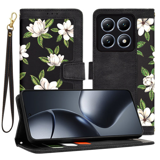 Hoesje voor Xiaomi 14T Pro, Techsuit, FlipCraft, Zwart