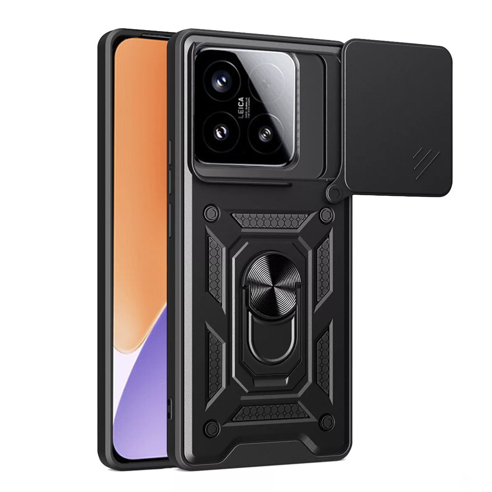 Hoes voor Xiaomi 15, Techsuit, CamShield, Zwart