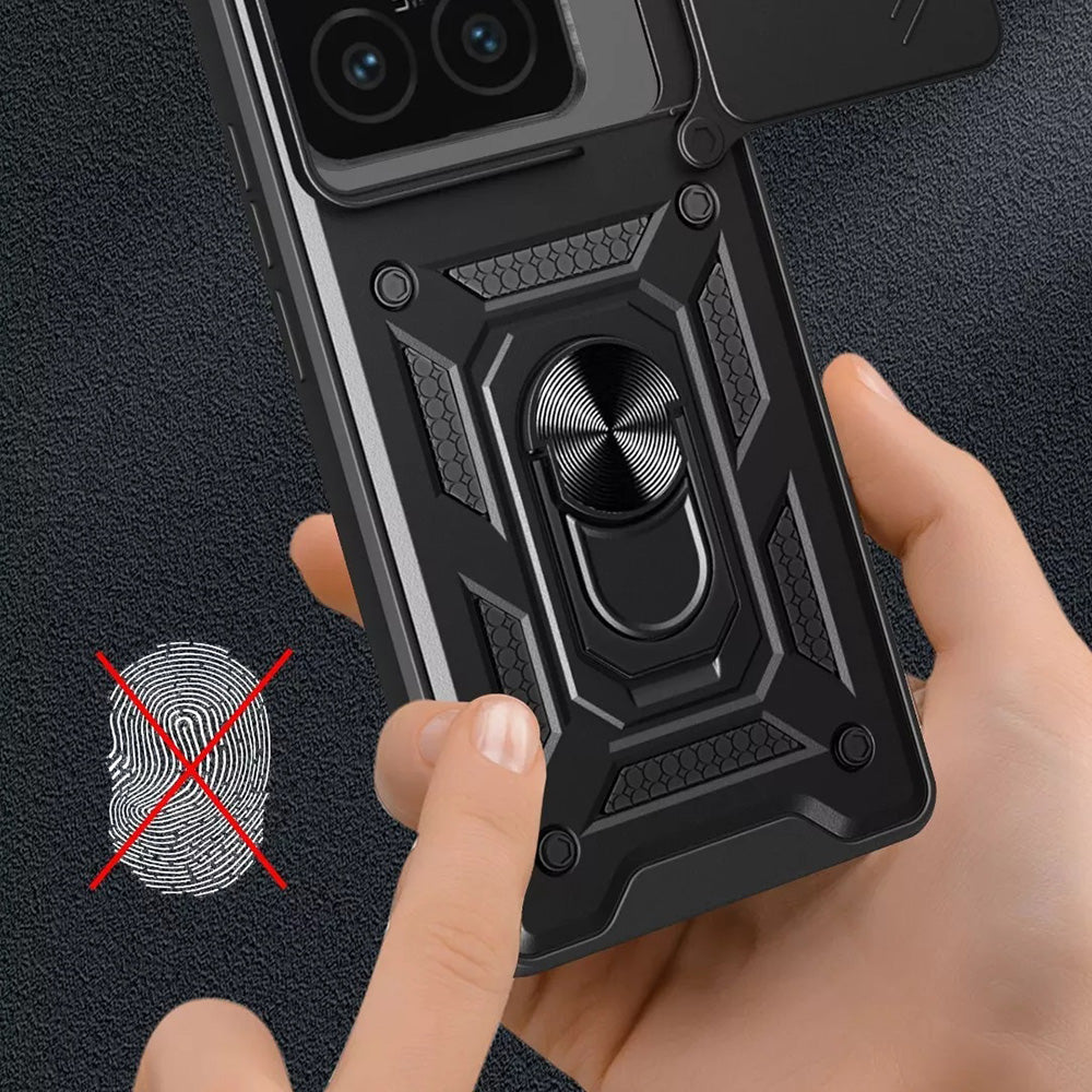 Hoes voor Xiaomi 15, Techsuit, CamShield, Zwart