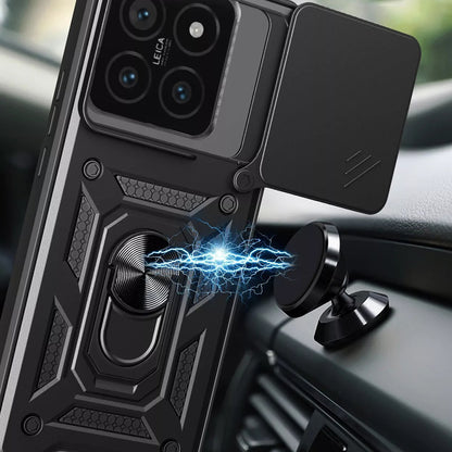 Hoes voor Xiaomi 15, Techsuit, CamShield, Zwart