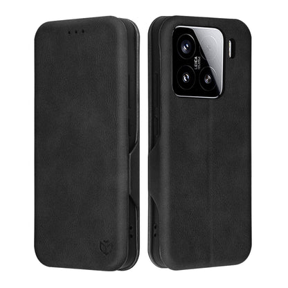 Coque pour Xiaomi 15, Techsuit, Safe Wallet Plus, Noire