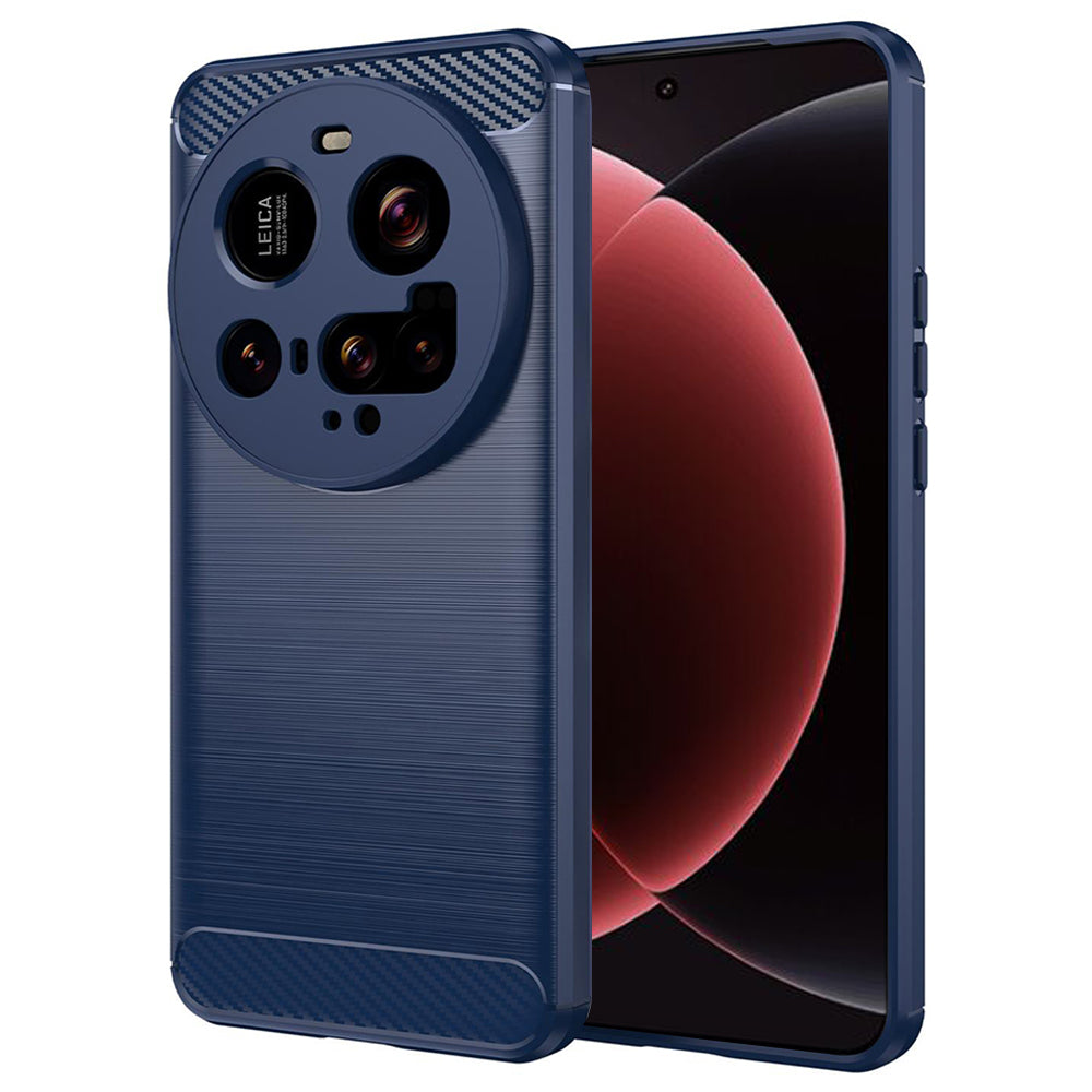 Hülle für Xiaomi 15 Ultra, Techsuit, Carbon, Blau