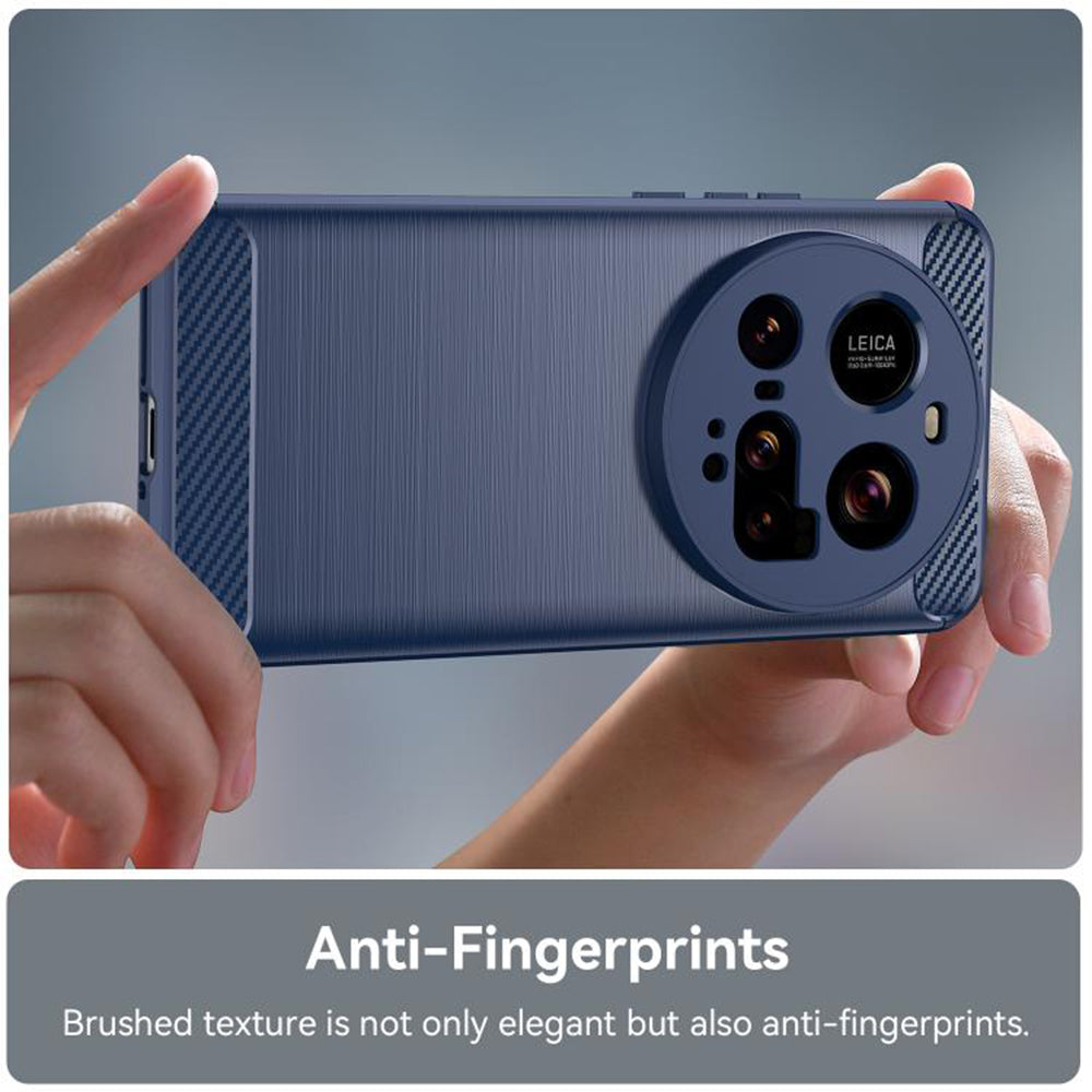 Hülle für Xiaomi 15 Ultra, Techsuit, Carbon, Blau