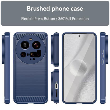 Hülle für Xiaomi 15 Ultra, Techsuit, Carbon, Blau