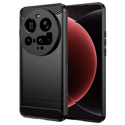 Coque pour Xiaomi 15 Ultra, Techsuit, Carbone, Noire