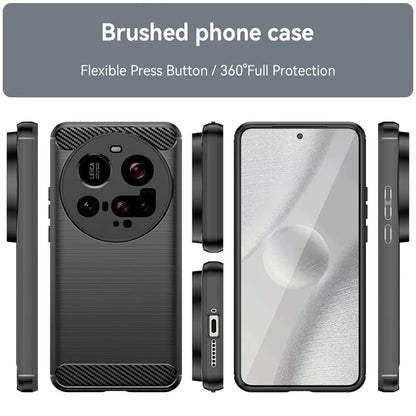 Coque pour Xiaomi 15 Ultra, Techsuit, Carbone, Noire