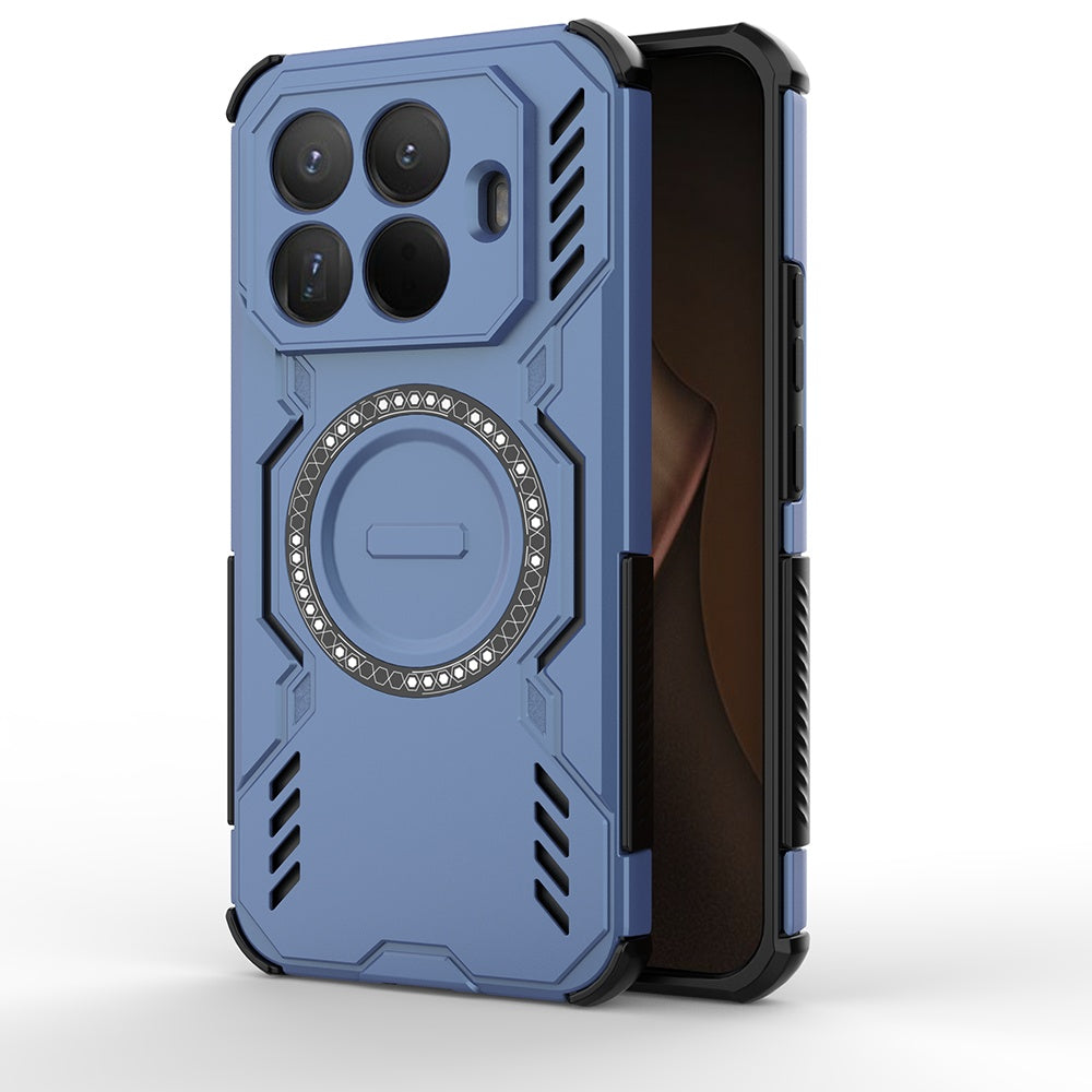 Coque MagSafe pour Xiaomi 15T Pro, Techsuit, ArmorMag, Bleue