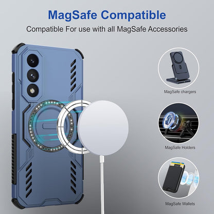 Coque MagSafe pour Xiaomi 15T Pro, Techsuit, ArmorMag, Bleue