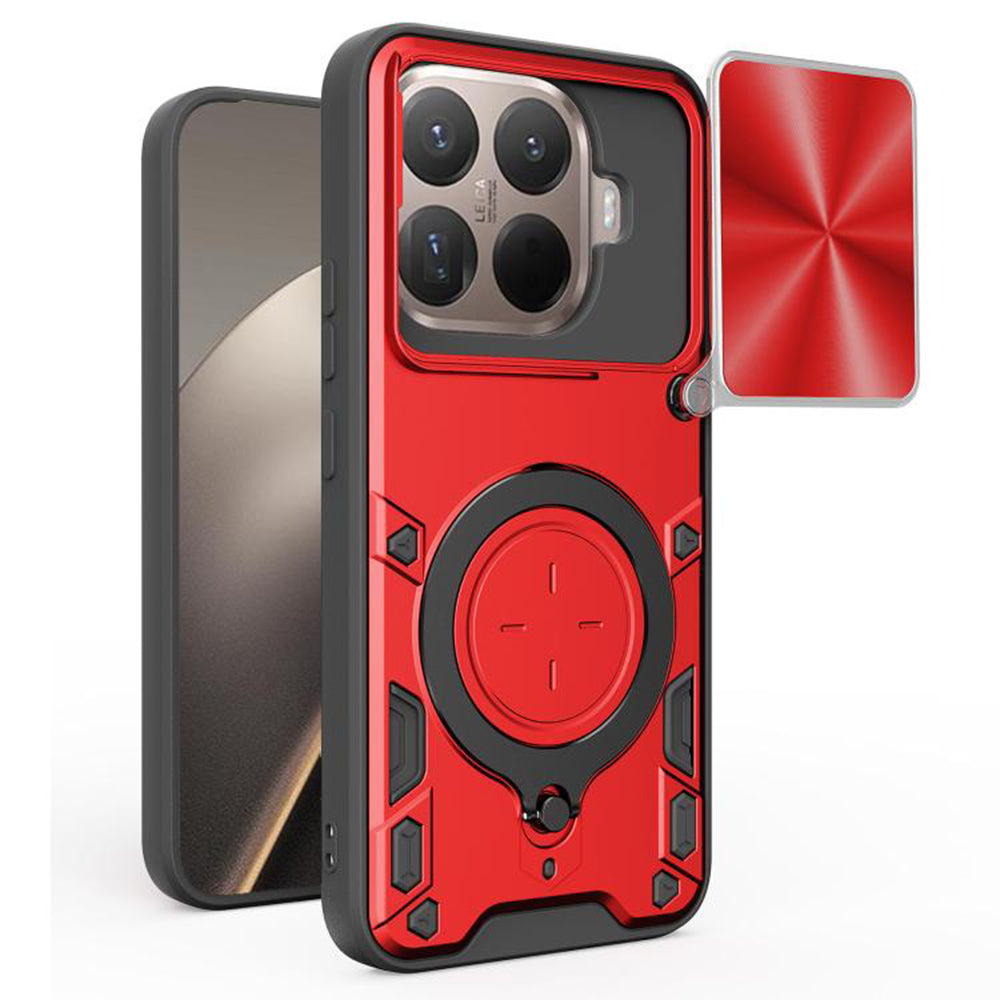 Hülle für Xiaomi 15T Pro, Techsuit, CamGuard Pro, Rot