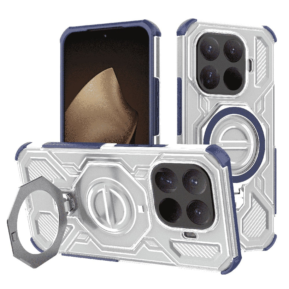 Étui pour Xiaomi 15T Pro, Techsuit, Carbon Shield Pro, Bleu