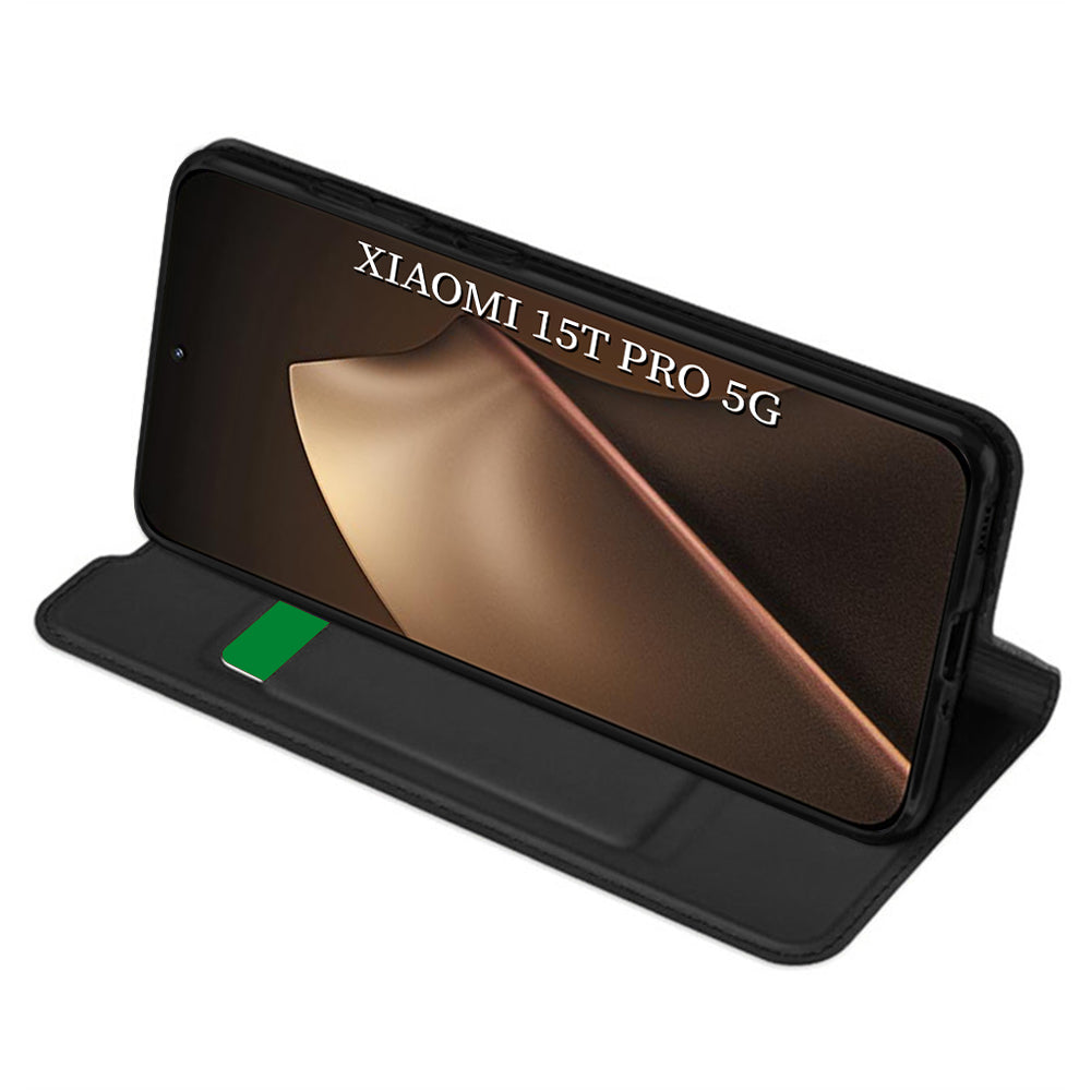 Hoes voor Xiaomi 15T Pro, Techsuit, Magskin Book, Zwart