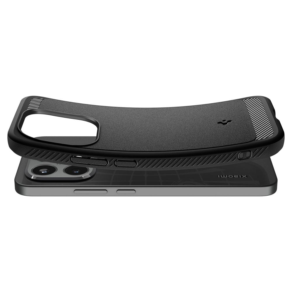 Hoes voor Xiaomi 15T, Spigen, Rugged Armor, Matzwart ACS10459