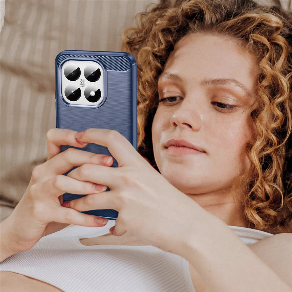 Hülle für Xiaomi 15T, Techsuit, Carbon, Blau