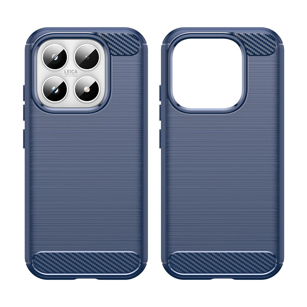Étui pour Xiaomi 17, Techsuit, Carbone, Bleu
