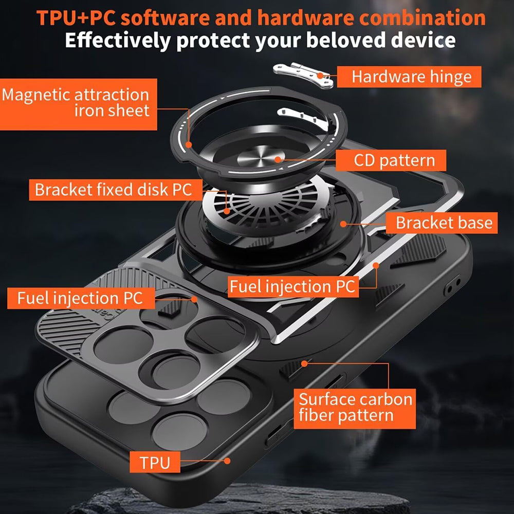 Hülle für Xiaomi 17, Techsuit, RuggedCam, Blau
