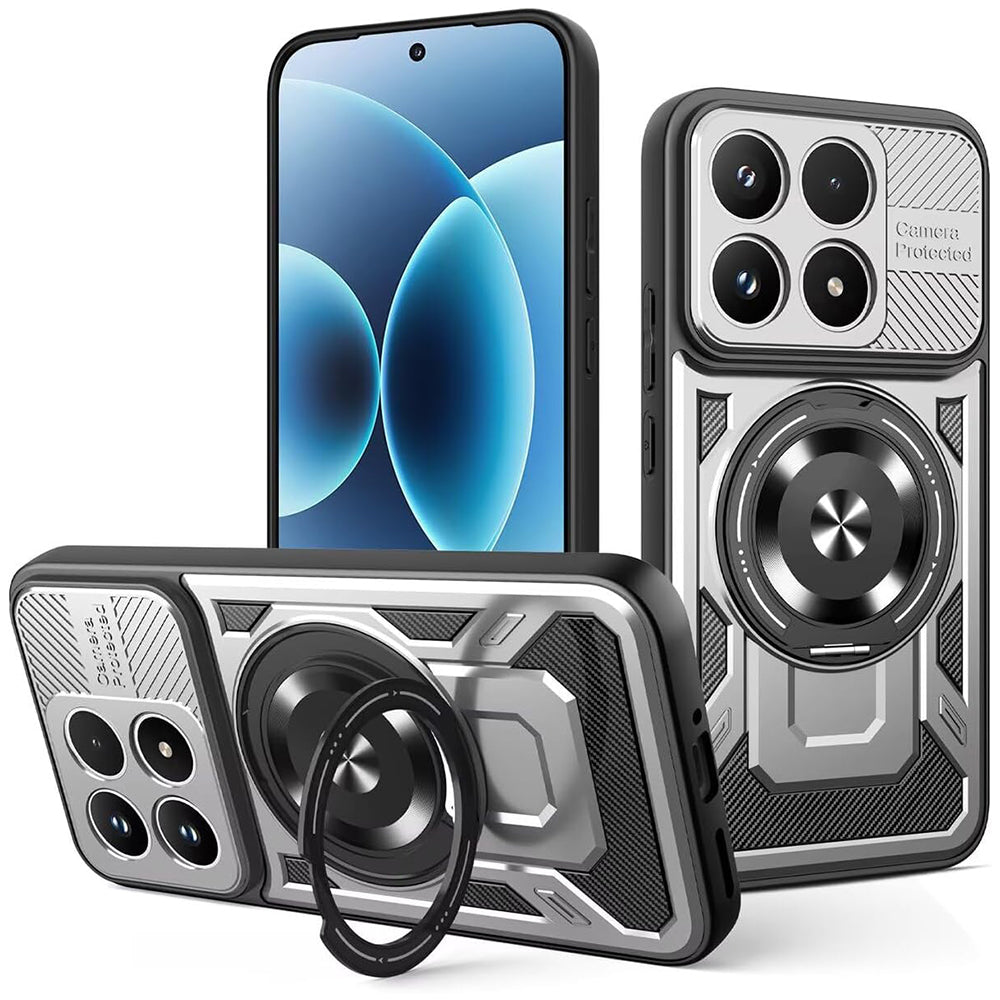 Hülle für Xiaomi 17, Techsuit, RuggedCam, Grau