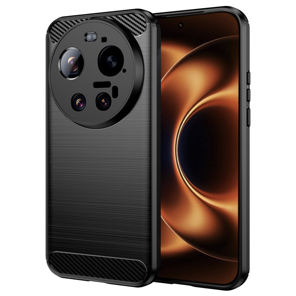 Hoes voor Xiaomi 17 Ultra, Techsuit, Carbon, Zwart