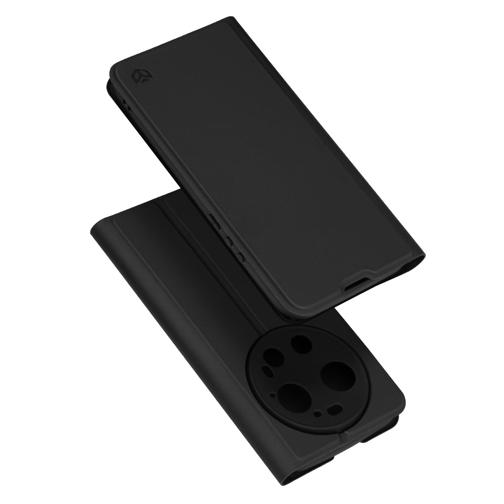 Hülle für Xiaomi 17 Ultra, Techsuit, Magskin Book, Schwarz
