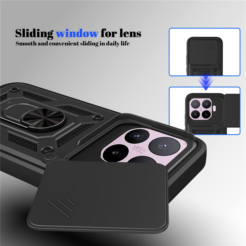 Coque pour Xiaomi 17T, Techsuit, CamShield, Noire