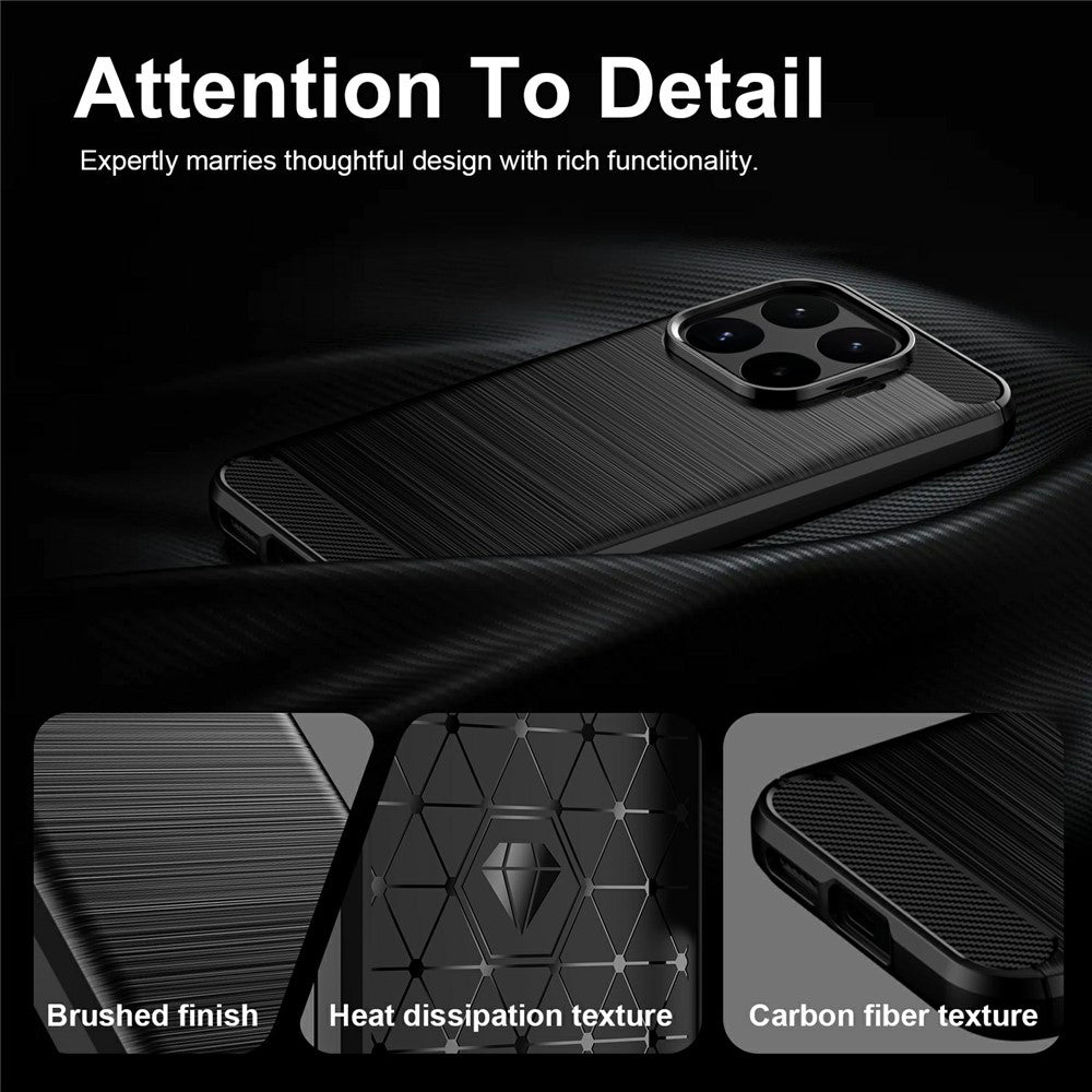 Hoes voor Xiaomi 17T, Techsuit, Carbon, Zwart