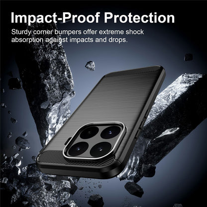 Hoes voor Xiaomi 17T, Techsuit, Carbon, Zwart