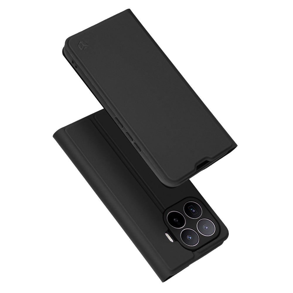 Hoes voor Xiaomi 17T, Techsuit, Magskin Book, Zwart