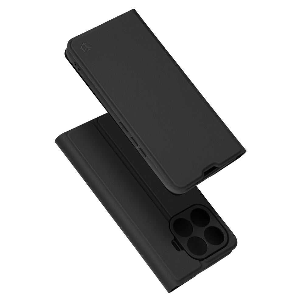 Hoes voor Xiaomi 17T, Techsuit, Magskin Book, Zwart