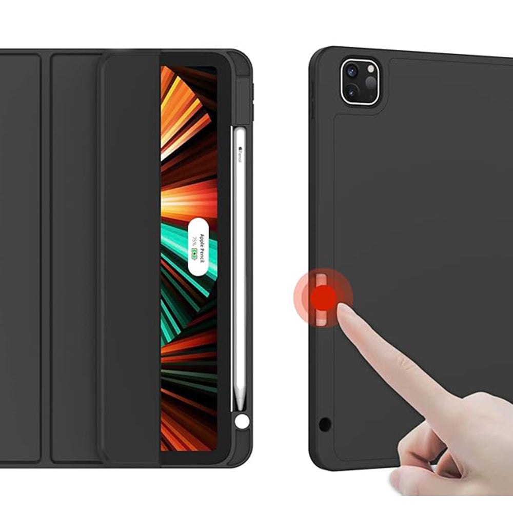 Housse pour Xiaomi Pad 6 / 6 Pro, Techsuit, Flex Trifold, Noire
