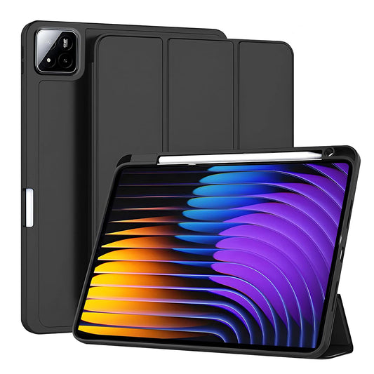 Hülle für Xiaomi Pad 7 / 7 Pro, Techsuit, Flex Trifold, Schwarz