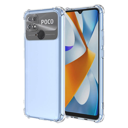 Hülle für Xiaomi Poco C40, Techsuit, stoßfest klar, transparent