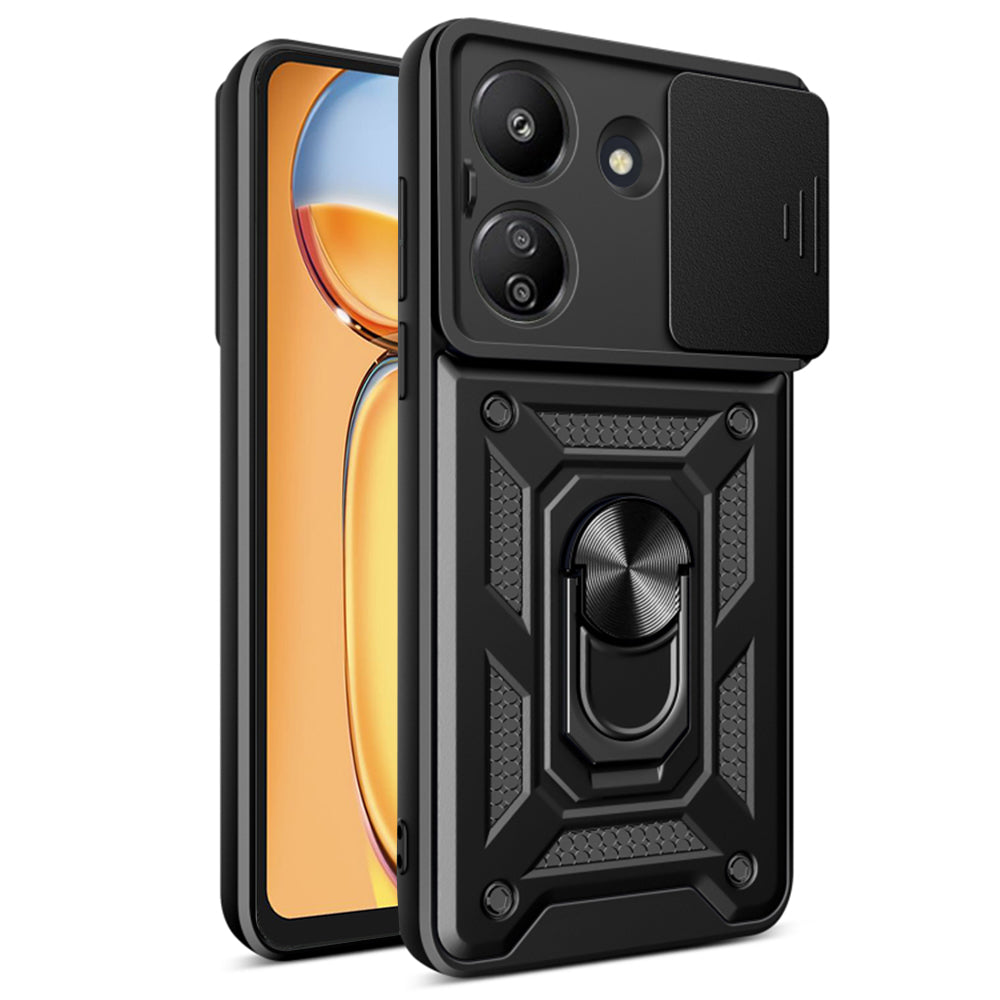 Hoes voor Xiaomi Poco C65 / Redmi 13C, Techsuit, CamShield, Zwart