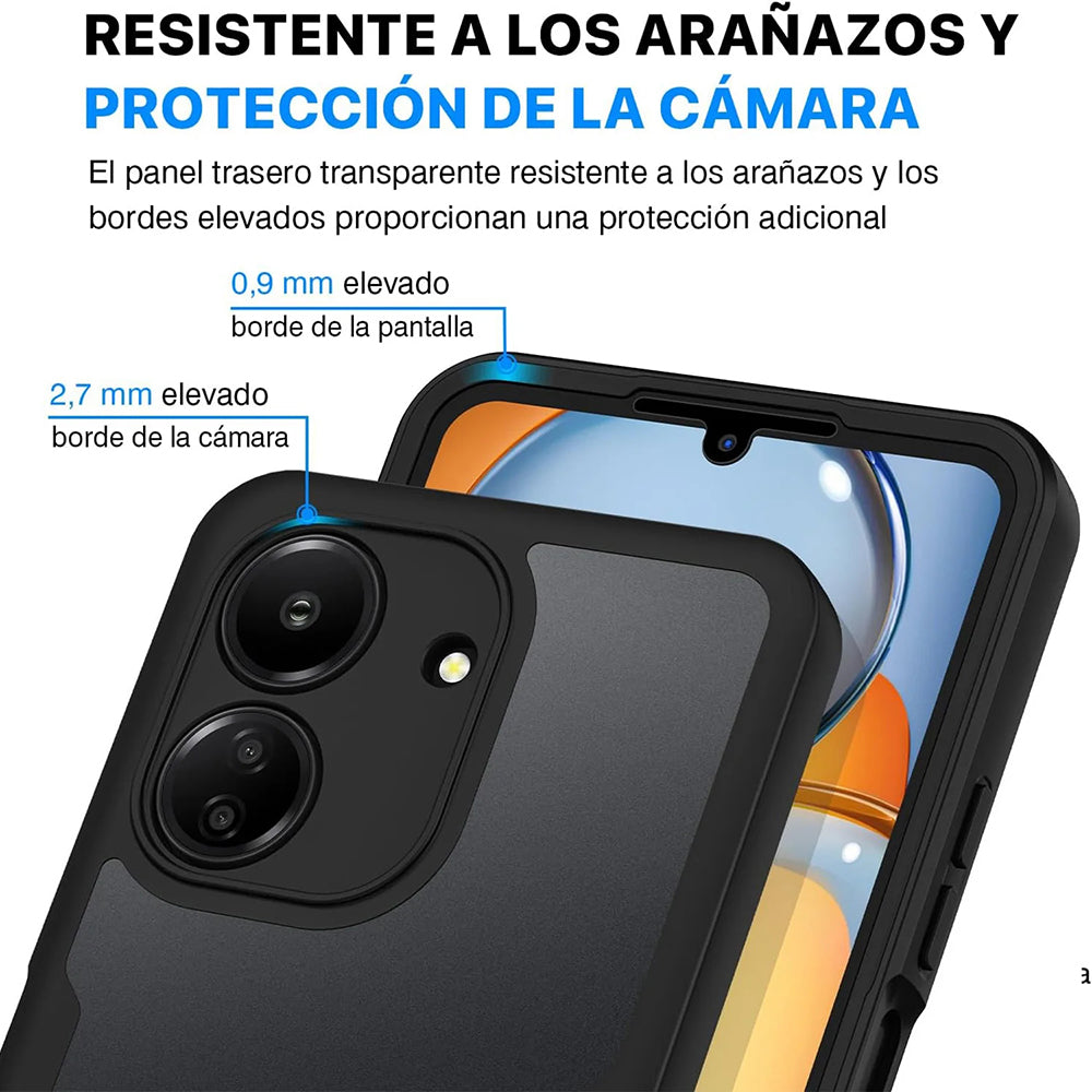 Hoes voor Xiaomi Poco C65 / Redmi 13C, Techsuit, ColorVerse 360, Zwart