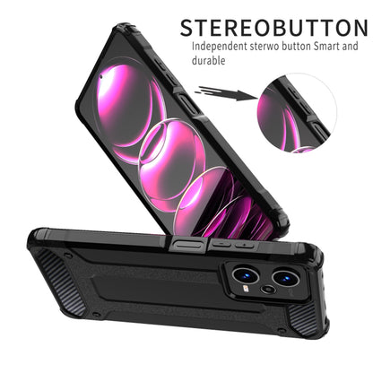 Hoes voor Xiaomi Poco C65 / Redmi 13C, Techsuit, Hybrid Armor, Zwart