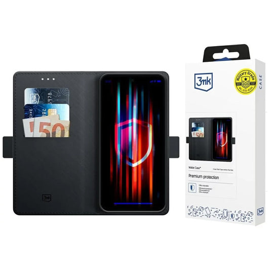 Hoesje voor Xiaomi Poco C75 / Redmi 14C, 3MK, Portemonnee, Zwart