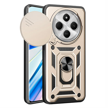 Coque pour Xiaomi Poco C75 / Redmi 14C, Techsuit, CamShield, Dorée