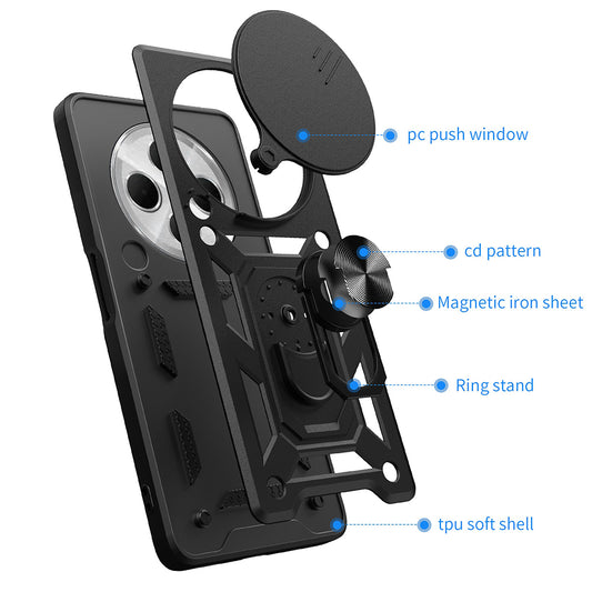 Hoes voor Xiaomi Poco C75 / Redmi 14C, Techsuit, CamShield, Groen