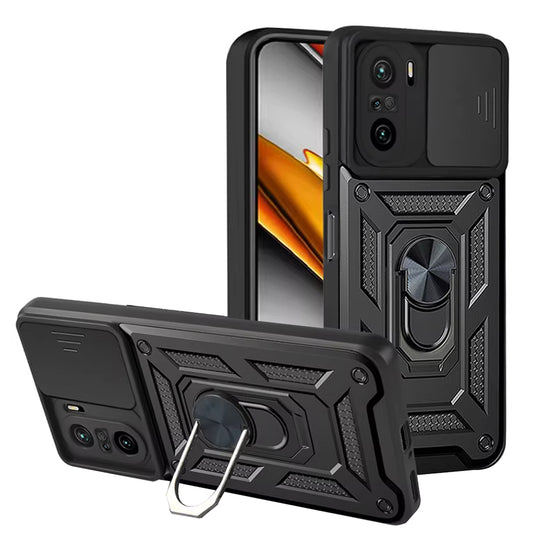 Hoesje voor Xiaomi Poco F3 / Mi 11i, Techsuit, CamShield, Zwart