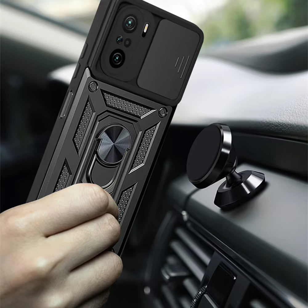 Coque pour Xiaomi Poco F3 / Mi 11i, Techsuit, CamShield, Noire