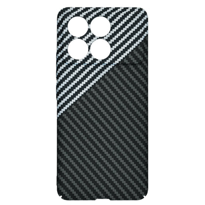 Hülle für Xiaomi Poco F6 Pro, Techsuit, Carbonite FiberShell, Schwarz Grau