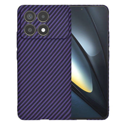 Hoes voor Xiaomi Poco F6 Pro, Techsuit, Carbonite FiberShell, Paars