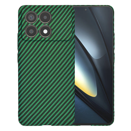 Hoes voor Xiaomi Poco F6 Pro, Techsuit, Carbonite FiberShell, Groen