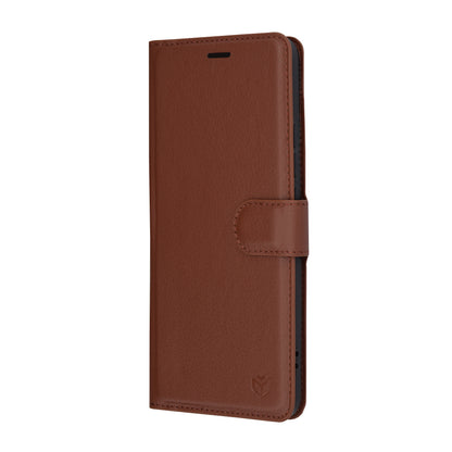 Coque pour Xiaomi Poco F6 Pro, Techsuit, Leather Folio, Marron