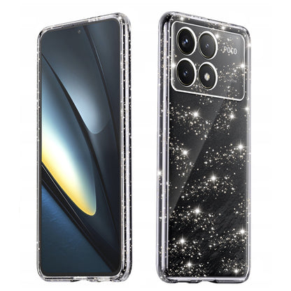 Hülle für Xiaomi Poco F6 Pro, Techsuit, SparkleSkin, Transparent