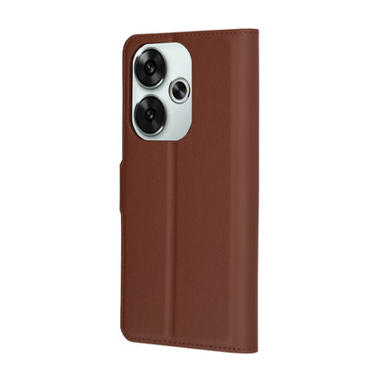 Coque pour Xiaomi Poco F6, Techsuit, Leather Folio, Marron